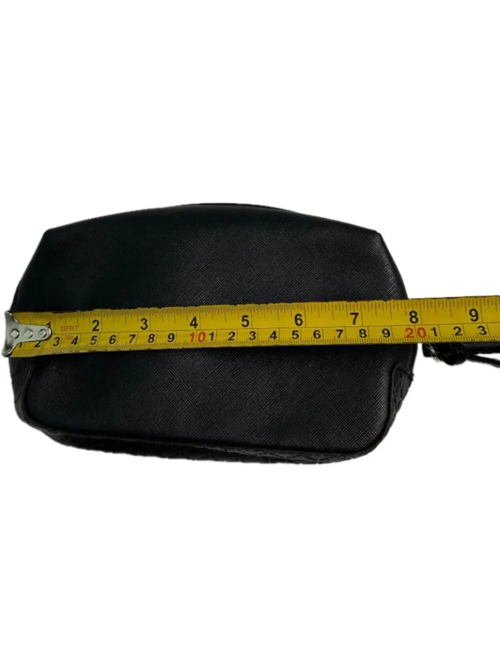 Salvatore Ferragamo Black Nylon Zippered Cosmetic Bag